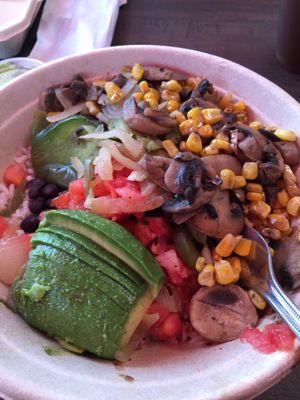 Rico Bowl Vegetarian -- Only included vegan ingredients at Super Rico in Orlando