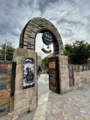 Entrance  at Kawon once upon a time in Madaba