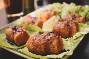 lentil kibbeh at Kawon once upon a time in Madaba