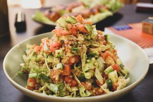 quinoa salad at Kawon once upon a time in Madaba