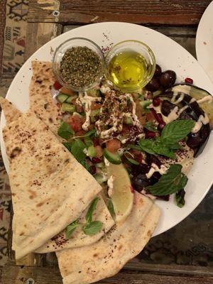 Emilia’s plate at Kawon once upon a time in Madaba