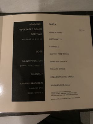 Vegan menu page 2 at Quiora in Honolulu