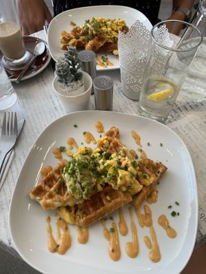 Plantain Akee waffles!!!  at The Guava Kitchen in South East London