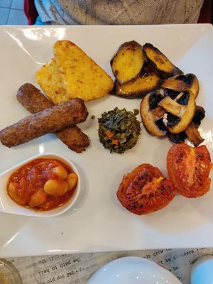 Big vegan breakfast at The Guava Kitchen in South East London