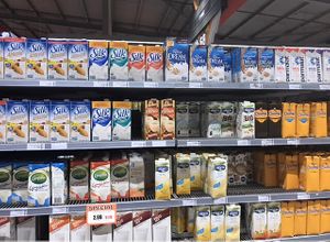 Plant based milk selection! at Ling and Sons in Oranjestad