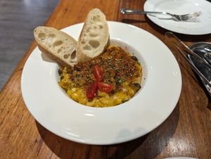 Mac and cheese at Uncle Q in Taipei