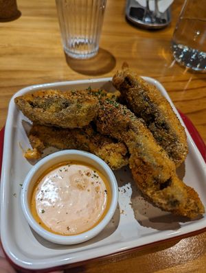 Mushroom fries at Uncle Q in Taipei