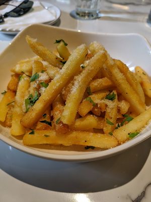 Garlic cheesy fries I think they were at Uncle Q in Taipei