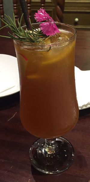 Passion fruit black ice tea at Uncle Q in Taipei