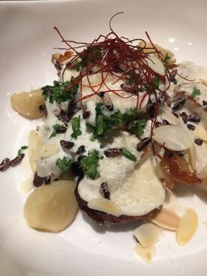 Baked potato with truffle cream sauce  at Uncle Q in Taipei
