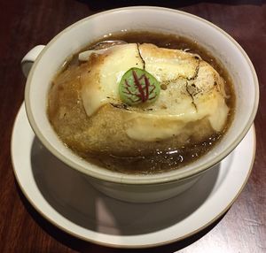 Onion soup at Uncle Q in Taipei