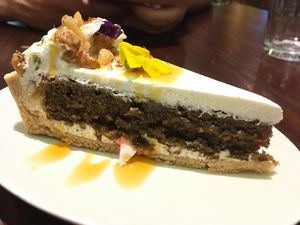 Slice of earl grey tea pie at Uncle Q in Taipei