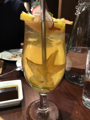 Hawaiian Fruit Tea without Sugar😄This is really good! at Uncle Q in Taipei