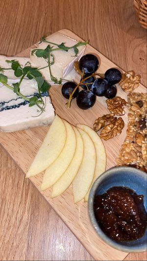 Vegan cheese platter at the friendly kitchen in Paris