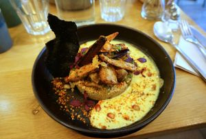 Quinotto façon tajine à la crème d'amandes [Menu Autumn 2021] at the friendly kitchen in Paris