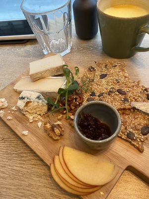 Original French fig jam, combines so well with the vegan cheese!  at the friendly kitchen in Paris