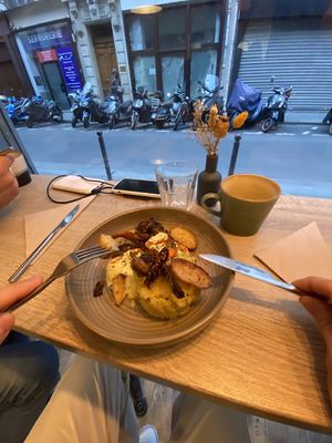 Potato’s made in different varieties  at the friendly kitchen in Paris