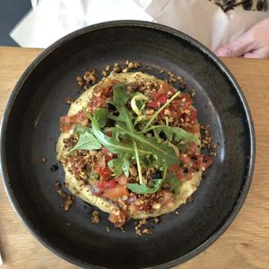 Polenta crémeuse aux herbes de Provence   at the friendly kitchen in Paris