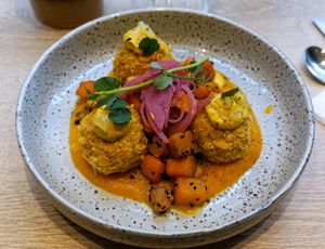 Arancinis (main 02/2023) at the friendly kitchen in Paris