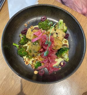 Polenta primavera   at the friendly kitchen in Paris