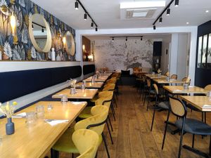 New interior decoration at the friendly kitchen in Paris