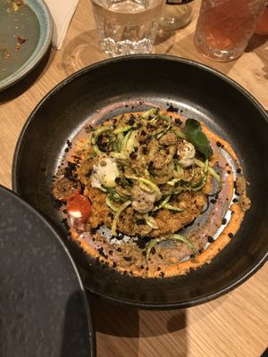 Risotto  at the friendly kitchen in Paris