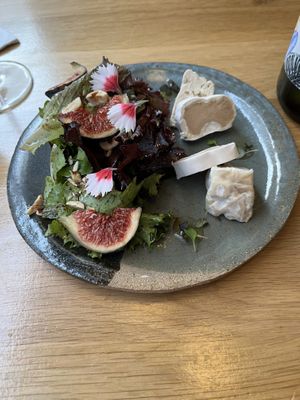  Vegan cheese board  at the friendly kitchen in Paris