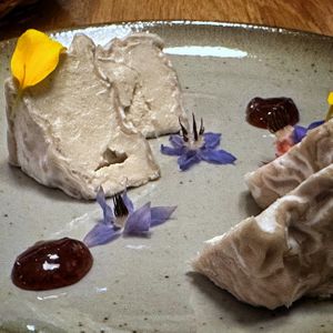 Cashew Camembert  at the friendly kitchen in Paris