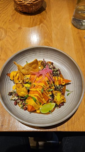 Plat de patate douce at the friendly kitchen in Paris