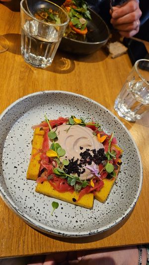 Plat de Polenta frit at the friendly kitchen in Paris