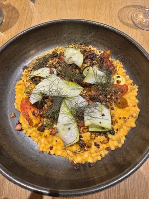 Risotto   at the friendly kitchen in Paris