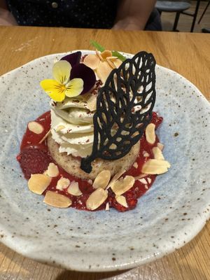 Dessert  at the friendly kitchen in Paris