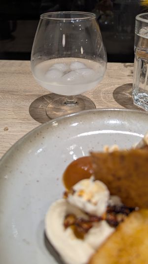 Mexican style mocktail paired with the dessert at the friendly kitchen in Paris