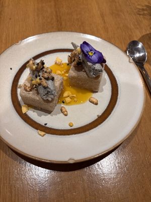 Dessert: moochi  at the friendly kitchen in Paris