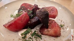 Betteraves roties at the friendly kitchen in Paris