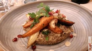 Risotto at the friendly kitchen in Paris