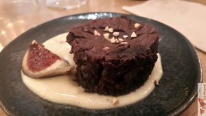 Mi cuit à la creme anglaise at the friendly kitchen in Paris