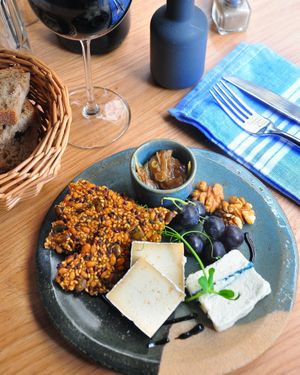 Assiette de fromages at the friendly kitchen in Paris