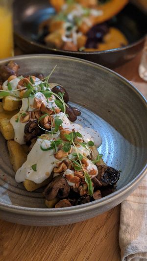 Polenta grillée au "bleue" at the friendly kitchen in Paris