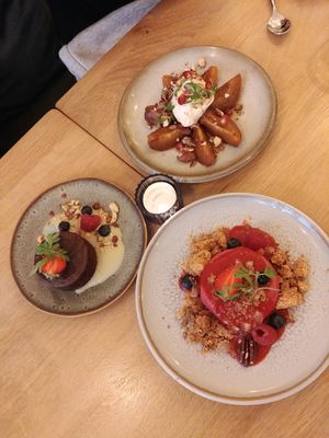 Desserts at the friendly kitchen in Paris