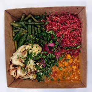 Indian taster bowl at Bema Eats in London