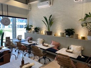 How the cafe looks like inside. at Clean Cafe in Davao City