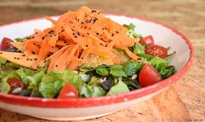 Ensalada Ecológica y vegana at Casa Verde in Tenerife