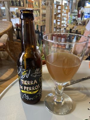 Cañarían vegan beer  at Casa Verde in Tenerife