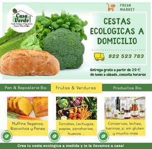 Home Delivery...make your organic box & we take it to your home...Orders at 922 523 783 at Casa Verde in Tenerife