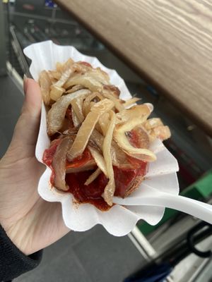 Curry wurst  at Curry 36 - Hauptbahnhof in Berlin