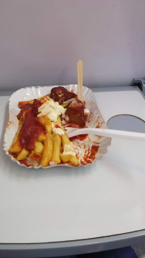 Currywurst at Curry 36 - Hauptbahnhof in Berlin