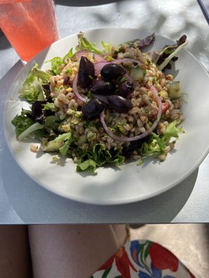 Farro salad   at Asters Cafe and Bakery in Marfa