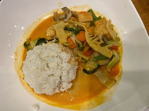 Red Curry with Crispy Tofu at Asia Joji in Dusseldorf