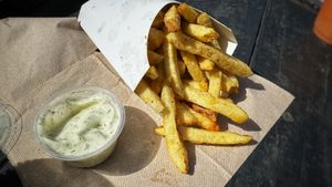 Fries 🍟 with ranch 🤤   at Pretty Good Advice - Soquel in Soquel